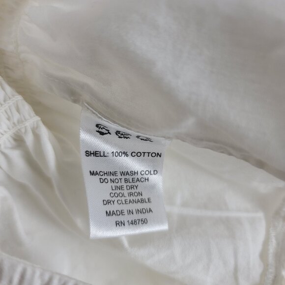 Sea New York Vienne Eyelet Embroidered Blouse Top Open Back Boho Ruffle - Picture 7 of 9